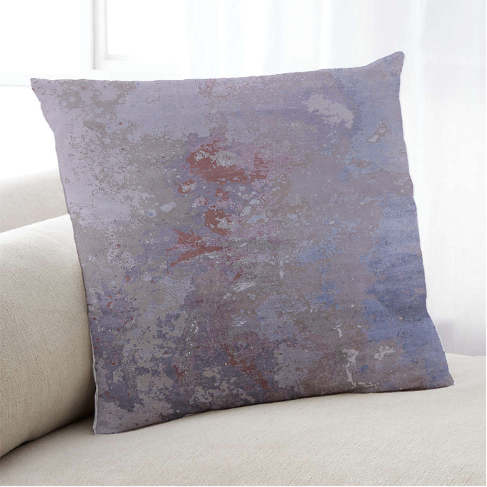 Lifestyle Image of Mid-Century Modern Urban Square Purple Purple Throw Pillow, 18 inch by 18 inch, pwurb2076