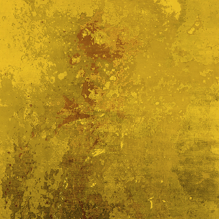 Machine Washable Oriental Yellow Industrial Rug, wshurb2076yw