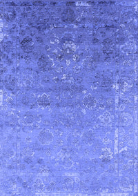 Oriental Blue Industrial Rug, urb2077blu