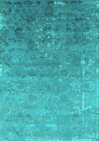 Oriental Turquoise Industrial Rug, urb2077turq