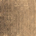 Square Oriental Brown Industrial Rug, urb2077brn