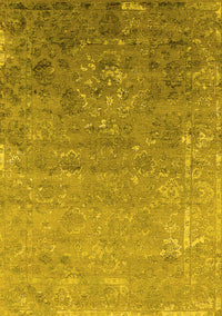 Oriental Yellow Industrial Rug, urb2077yw