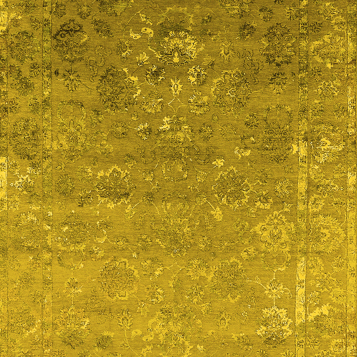 Oriental Yellow Industrial Rug, urb2077yw