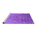 Sideview of Machine Washable Oriental Purple Industrial Area Rugs, wshurb2077pur