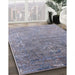 Machine Washable Industrial Modern Blue Gray Rug in a Family Room, wshurb2077
