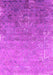 Machine Washable Oriental Pink Industrial Rug, wshurb2077pnk
