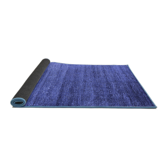 Sideview of Oriental Blue Industrial Rug, urb2078blu