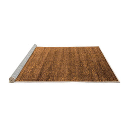 Sideview of Machine Washable Oriental Orange Industrial Area Rugs, wshurb2078org