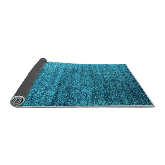 Sideview of Oriental Light Blue Industrial Rug, urb2078lblu