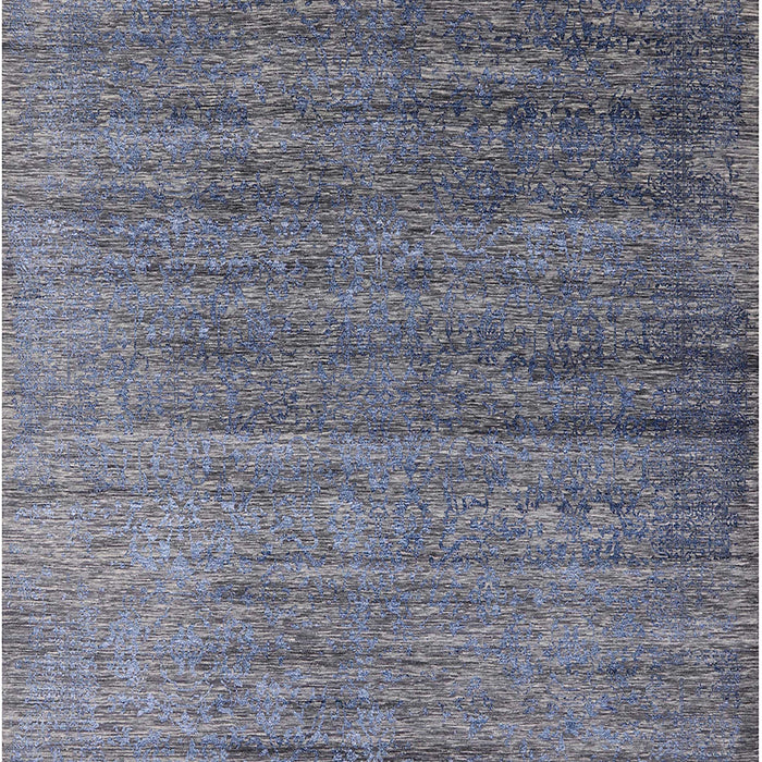 Machine Washable Industrial Modern Purple Navy Blue Rug, wshurb2078