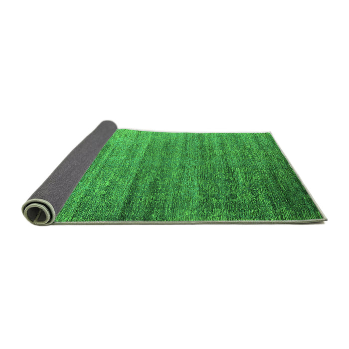 Sideview of Oriental Green Industrial Rug, urb2078grn