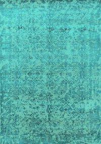 Oriental Turquoise Industrial Rug, urb2079turq