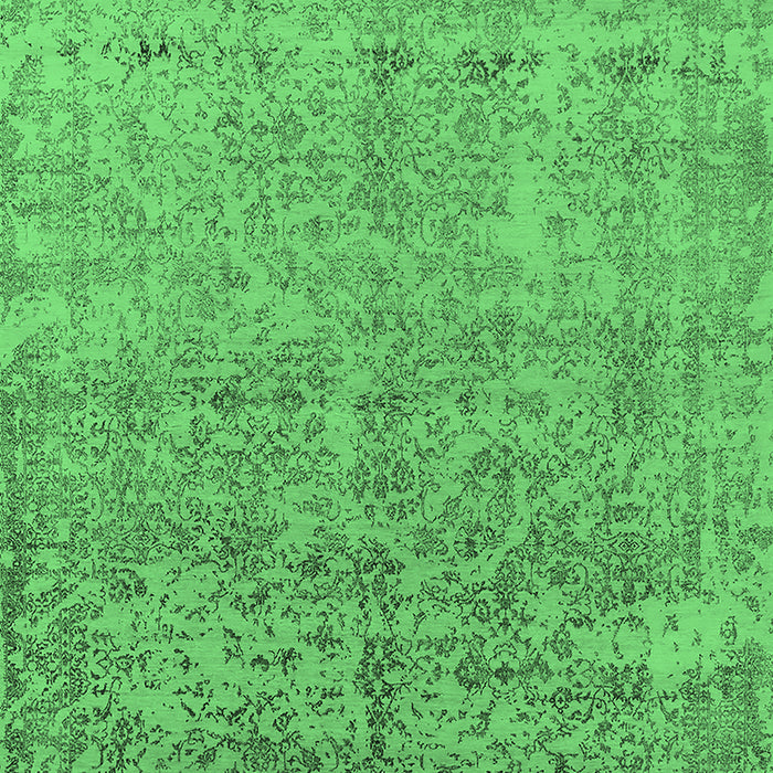 Oriental Emerald Green Industrial Rug, urb2079emgrn