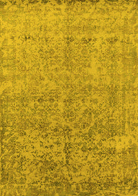 Oriental Yellow Industrial Rug, urb2079yw