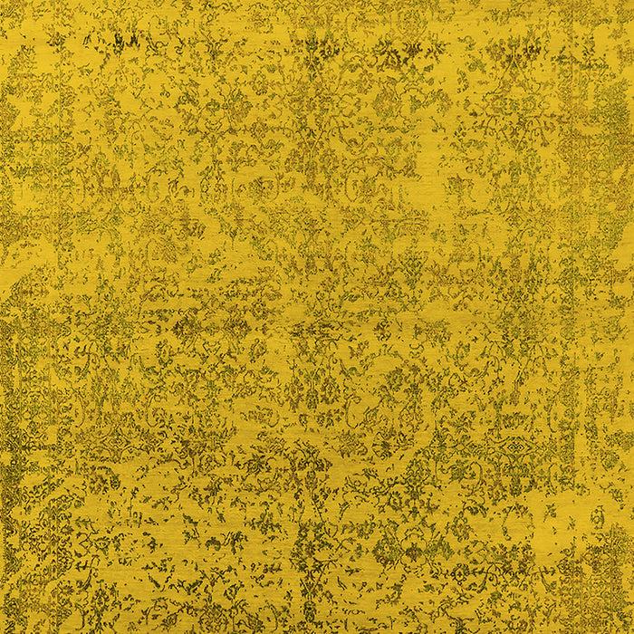 Oriental Yellow Industrial Rug, urb2079yw