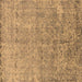 Square Oriental Brown Industrial Rug, urb2079brn