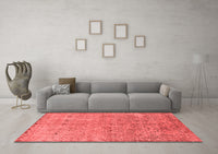 Machine Washable Oriental Red Industrial Rug, wshurb2079red