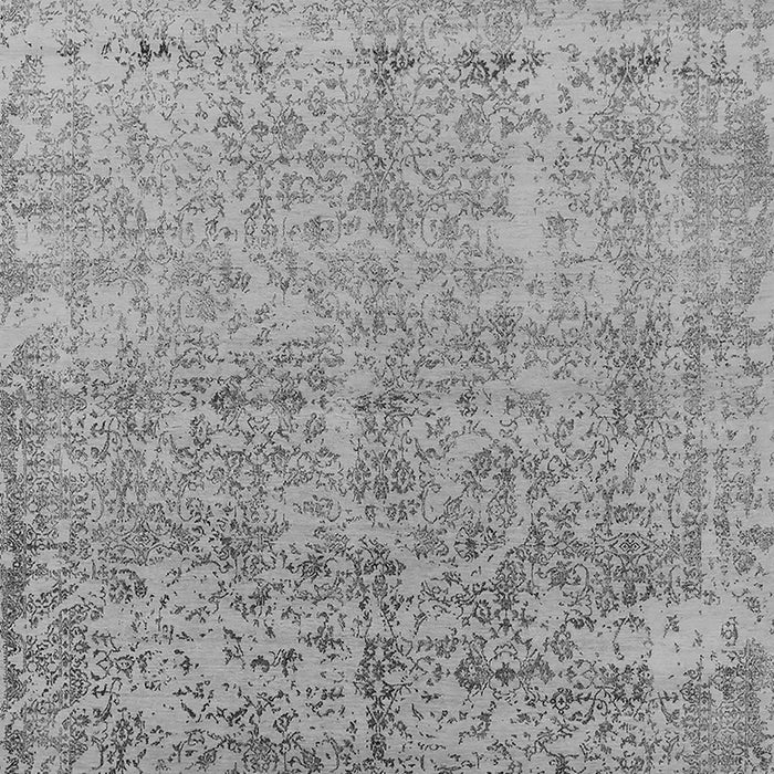 Machine Washable Oriental Gray Industrial Rug, wshurb2079gry