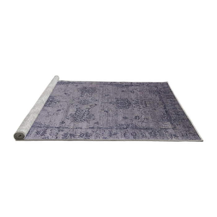 Sideview of Machine Washable Industrial Modern Dark Gray Rug, wshurb2080