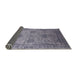 Sideview of Mid-Century Modern Dark Gray Oriental Rug, urb2080