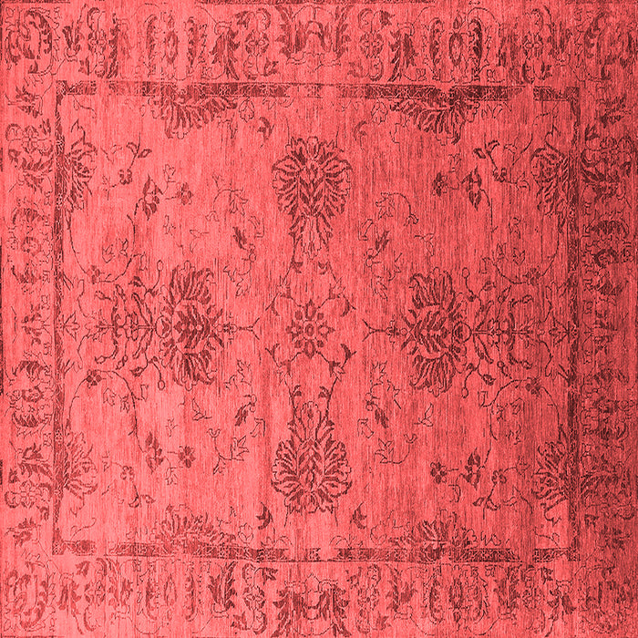 Machine Washable Oriental Red Industrial Rug, wshurb2080red