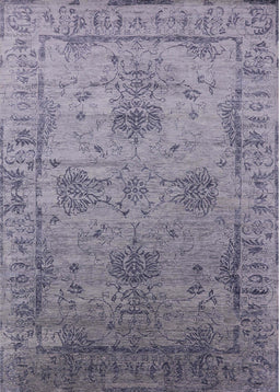 Mid-Century Modern Dark Gray Oriental Rug, urb2080