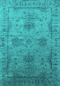 Oriental Turquoise Industrial Rug, urb2080turq