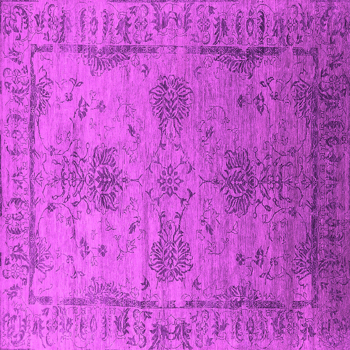 Square Machine Washable Oriental Pink Industrial Rug, wshurb2080pnk