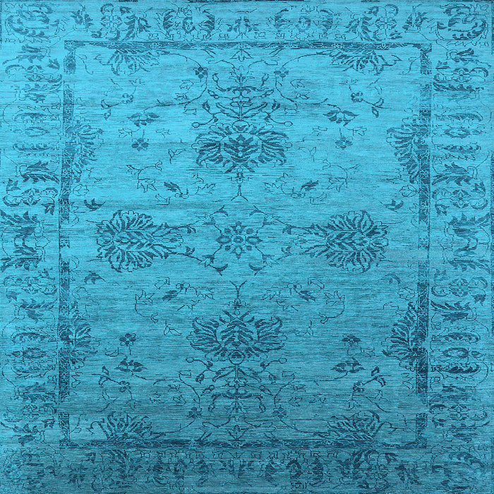 Square Oriental Light Blue Industrial Rug, urb2080lblu
