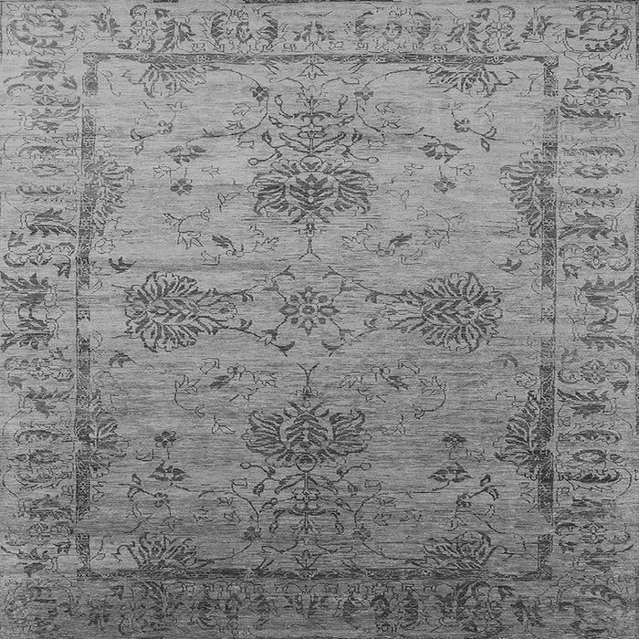 Square Oriental Gray Industrial Rug, urb2080gry