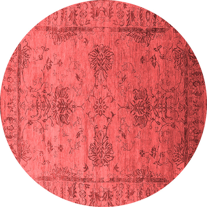 Machine Washable Oriental Red Industrial Rug, wshurb2080red