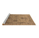 Sideview of Machine Washable Oriental Brown Industrial Rug, wshurb2080brn