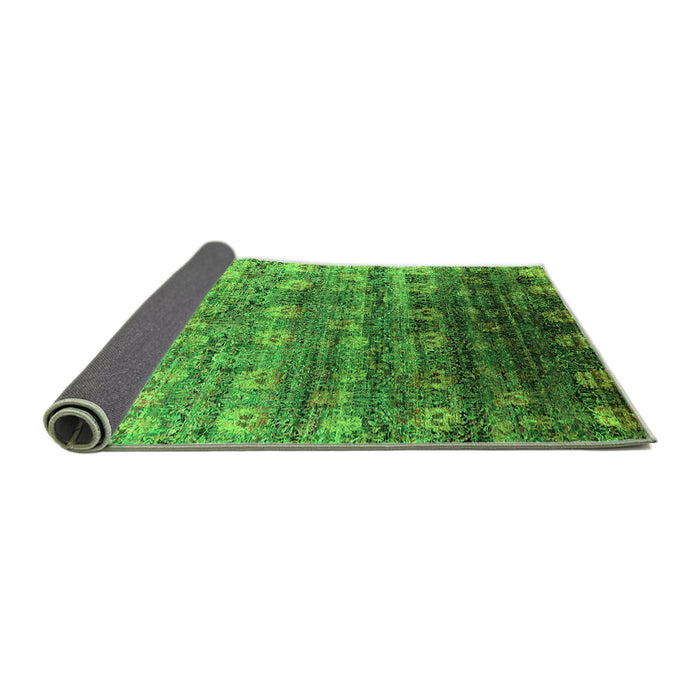 Sideview of Oriental Green Industrial Rug, urb2081grn