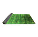 Sideview of Oriental Green Industrial Rug, urb2081grn