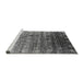 Sideview of Machine Washable Oriental Gray Industrial Rug, wshurb2081gry