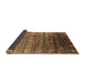 Sideview of Oriental Brown Industrial Rug, urb2081brn
