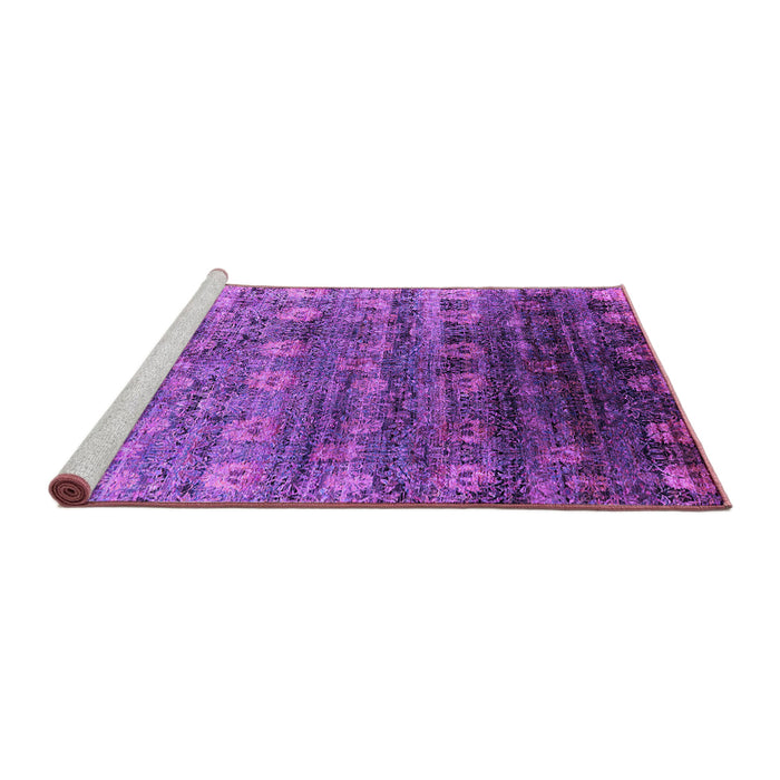 Sideview of Machine Washable Oriental Purple Industrial Area Rugs, wshurb2081pur