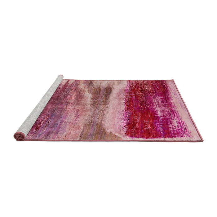 Sideview of Machine Washable Industrial Modern Crimson Red Rug, wshurb2082