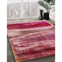 Mid-Century Modern Crimson Red Oriental Rug, urb2082