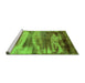 Sideview of Machine Washable Oriental Green Industrial Area Rugs, wshurb2082grn