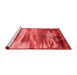 Industrial Red Washable Rugs