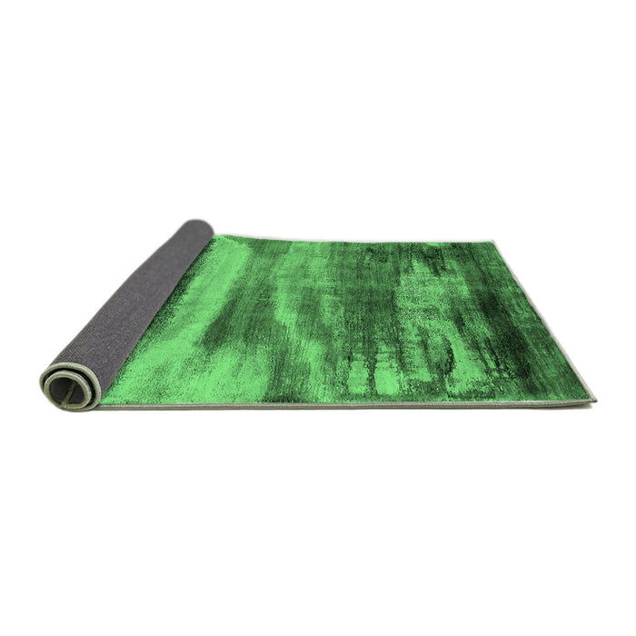 Sideview of Oriental Emerald Green Industrial Rug, urb2082emgrn