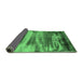 Sideview of Oriental Emerald Green Industrial Rug, urb2082emgrn