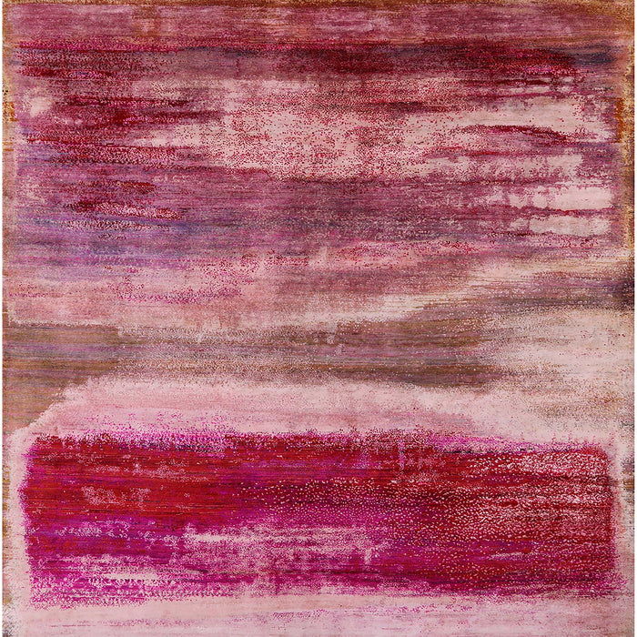 Square Machine Washable Industrial Modern Crimson Red Rug, wshurb2082