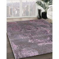 Mid-Century Modern Purple Oriental Rug, urb2083