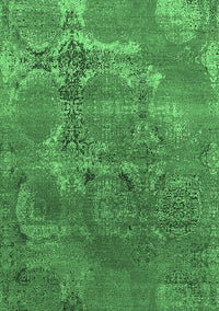 Oriental Emerald Green Industrial Rug, urb2083emgrn