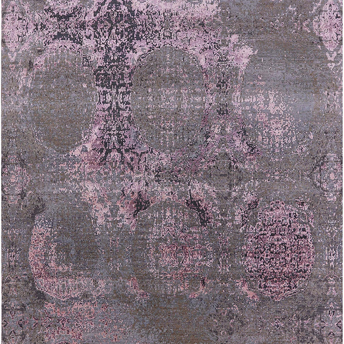 Machine Washable Industrial Modern Purple Rug, wshurb2083