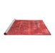 Industrial Red Washable Rugs