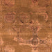 Square Oriental Orange Industrial Rug, urb2083org