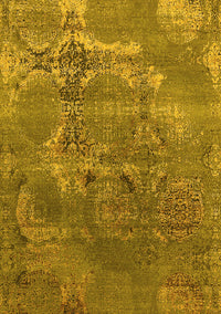 Oriental Yellow Industrial Rug, urb2083yw